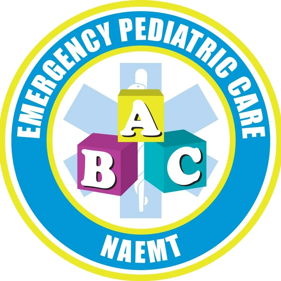 Emergency Pediatric Care logo with ABC blocks.