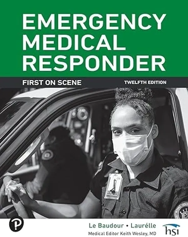 Emergency medical responder book cover image.